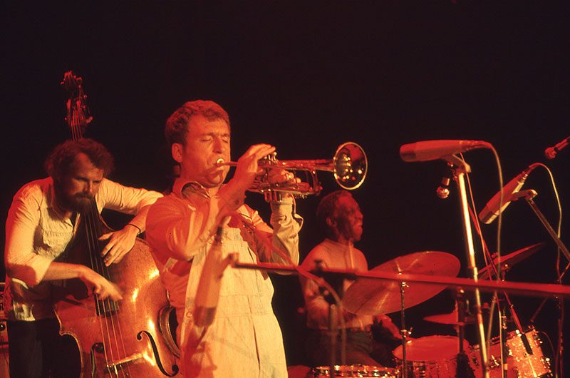 Valery Ponomarev with Art Blakey at Pumpwerk Wilhelmshaven in April 1977. Photo courtesy of Wilfried Oeltermann