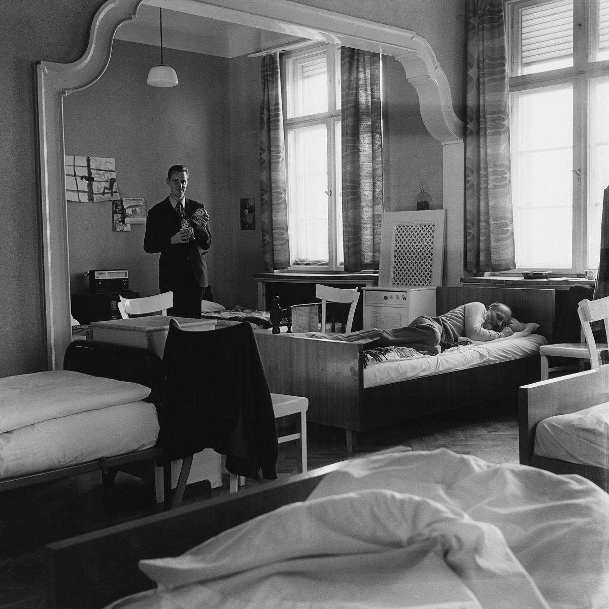 Schlafraum, 1982, aus der Serie „Abwesende I“, 1979-1986, Silbergelatineabzug